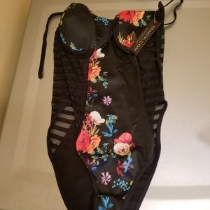 Yandy Tropical Dreams Striped One Piece